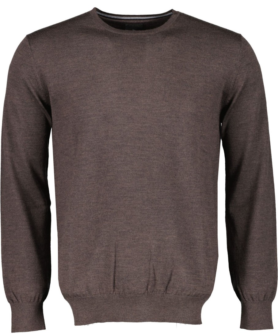 Truien Jac Hensen | Jac Hensen Pullover - Modern Fit - Bruin