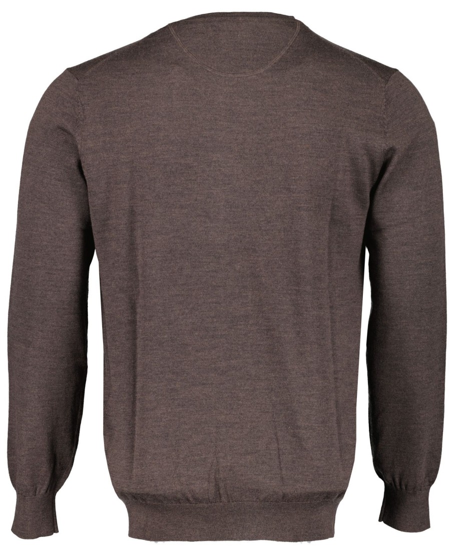 Truien Jac Hensen | Jac Hensen Pullover - Modern Fit - Bruin