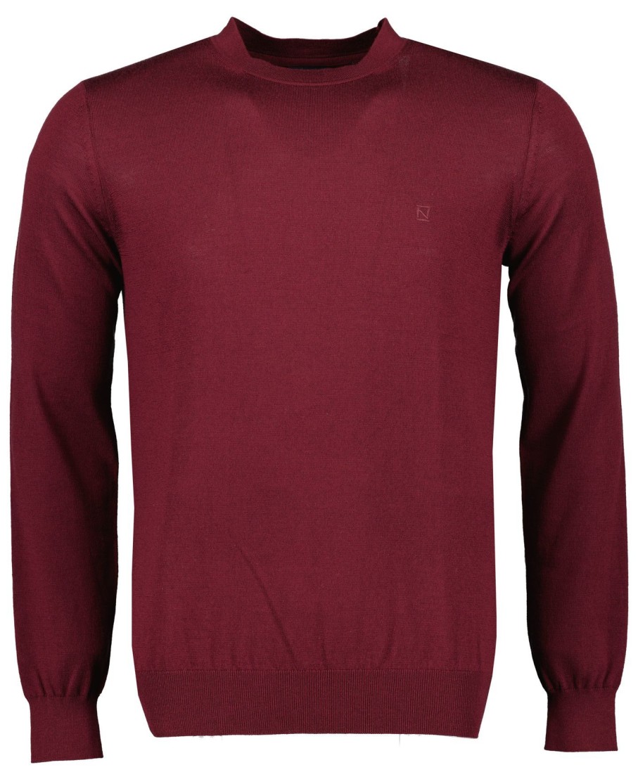 Truien Jac Hensen | Nils Pullover - Extra Lang - Bordeaux