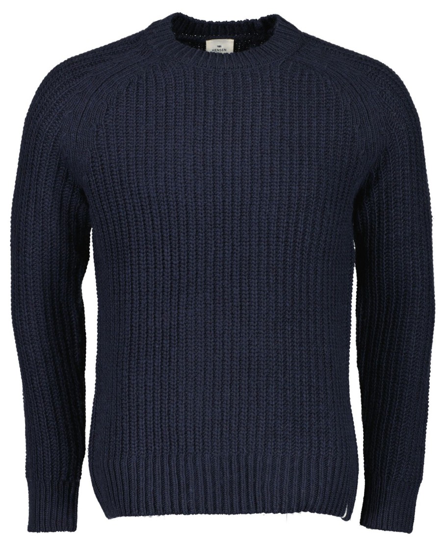 Truien Jac Hensen | Hensen Pullover - Slim Fit - Blauw